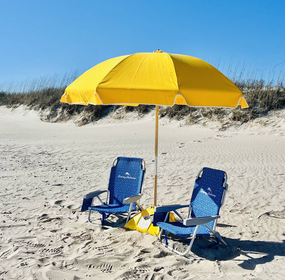2 Tommy Bahama Chairs & Umbrella - $275/Week (6 Days) FULL SERVICE